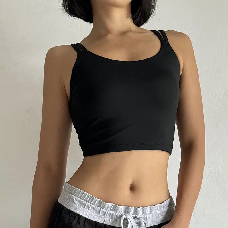 Áo Tập Nữ Đệm Cố Định, Sexy, Thắt Nút Sau, Yoga - Daisan Mart