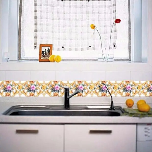 Waterproof PVC Wall Panels Self-Adhesive Skirting Board - Bathroom Safe Tile Border Sticker for Shower Corner Guard