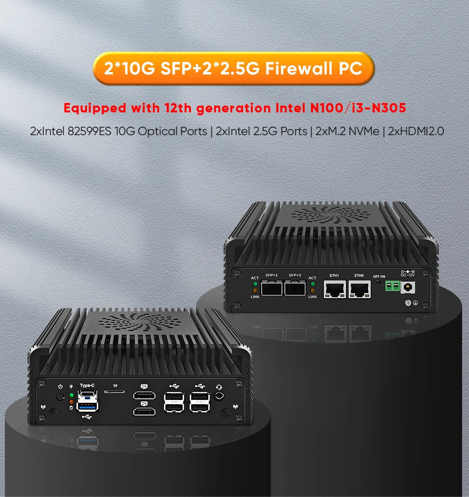 Mini PC Tường Lửa Intel i3 12th Gen - Router & NAS - Daisan Mart