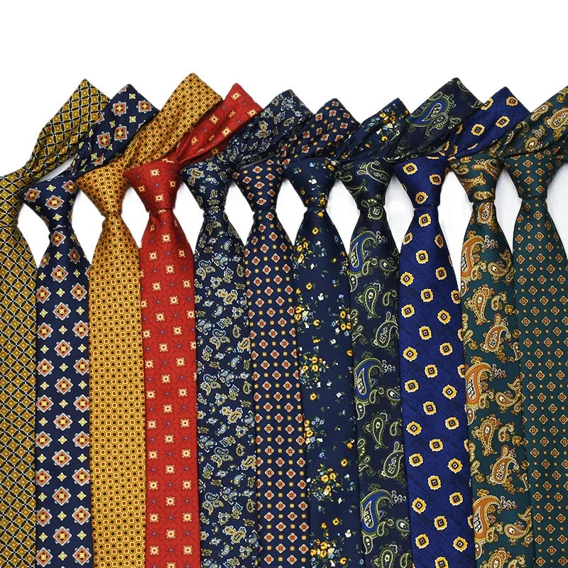 Cà vạt lụa siêu mềm in họa tiết thời trang nam