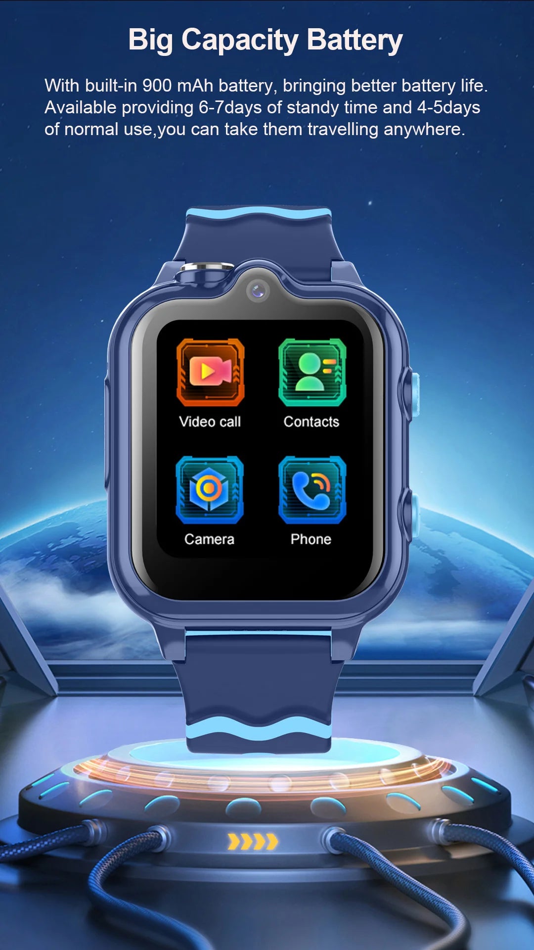 4G GPS Waterproof Kids Smart Watch 2025