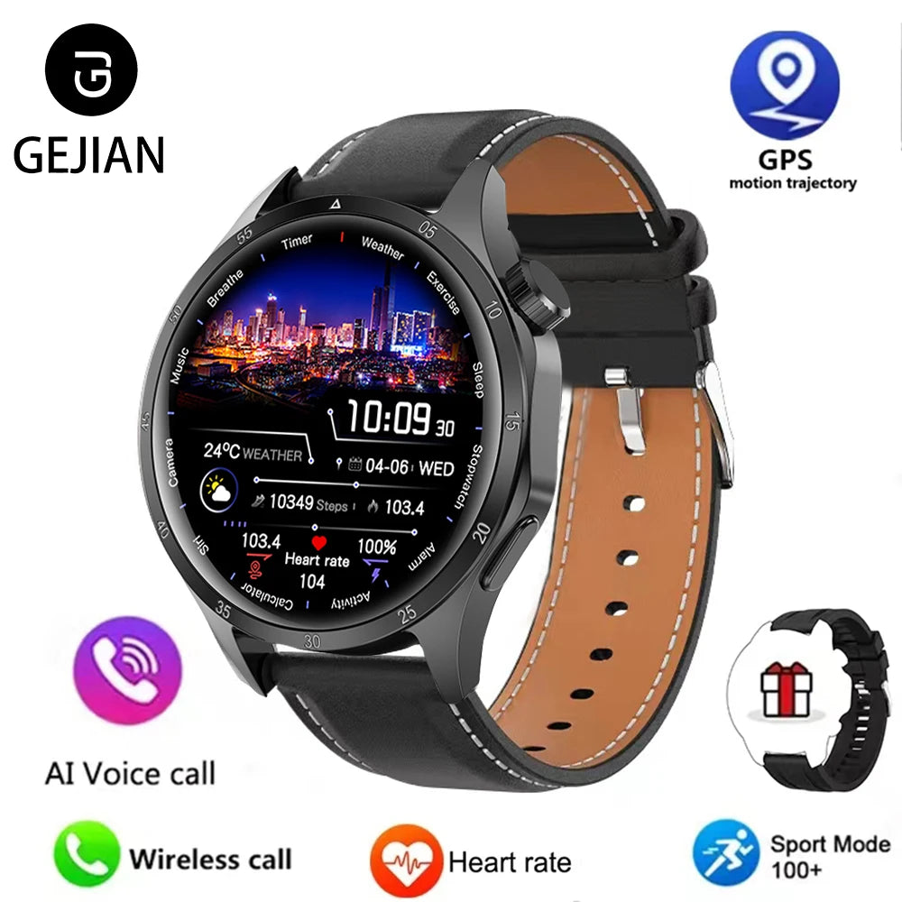 Đồng Hồ Thông Minh Nam 2025 - GPS AMOLED Chống Nước