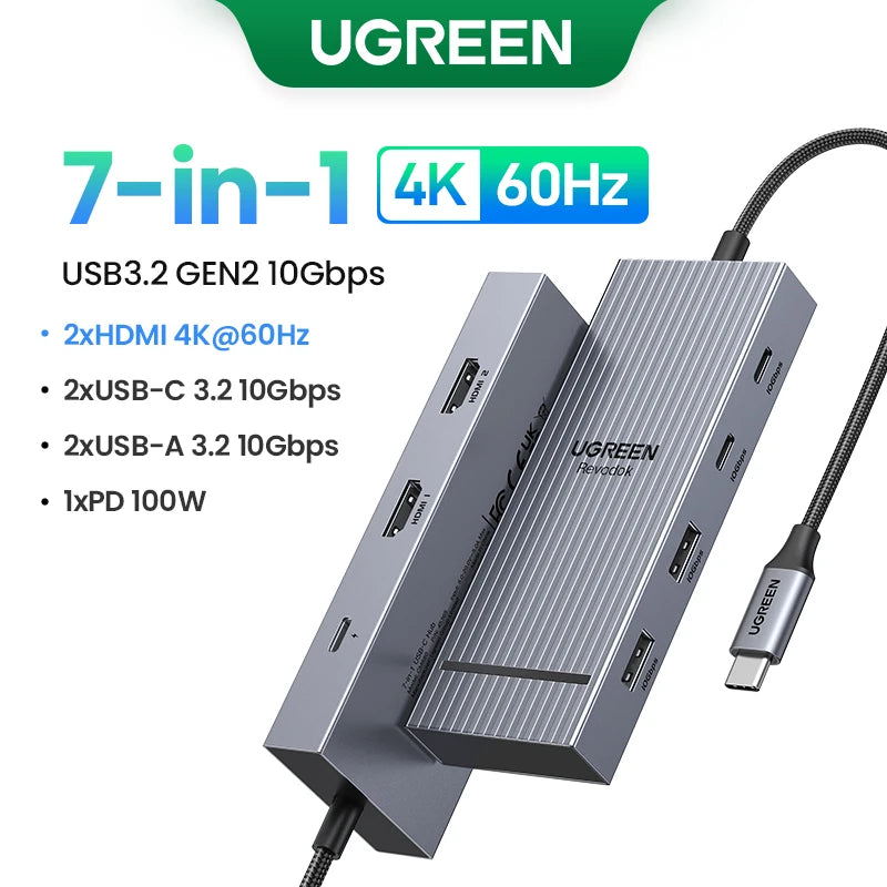 UGREEN HUB Đa Năng 10in1 USB-C 8K cho MacBook
