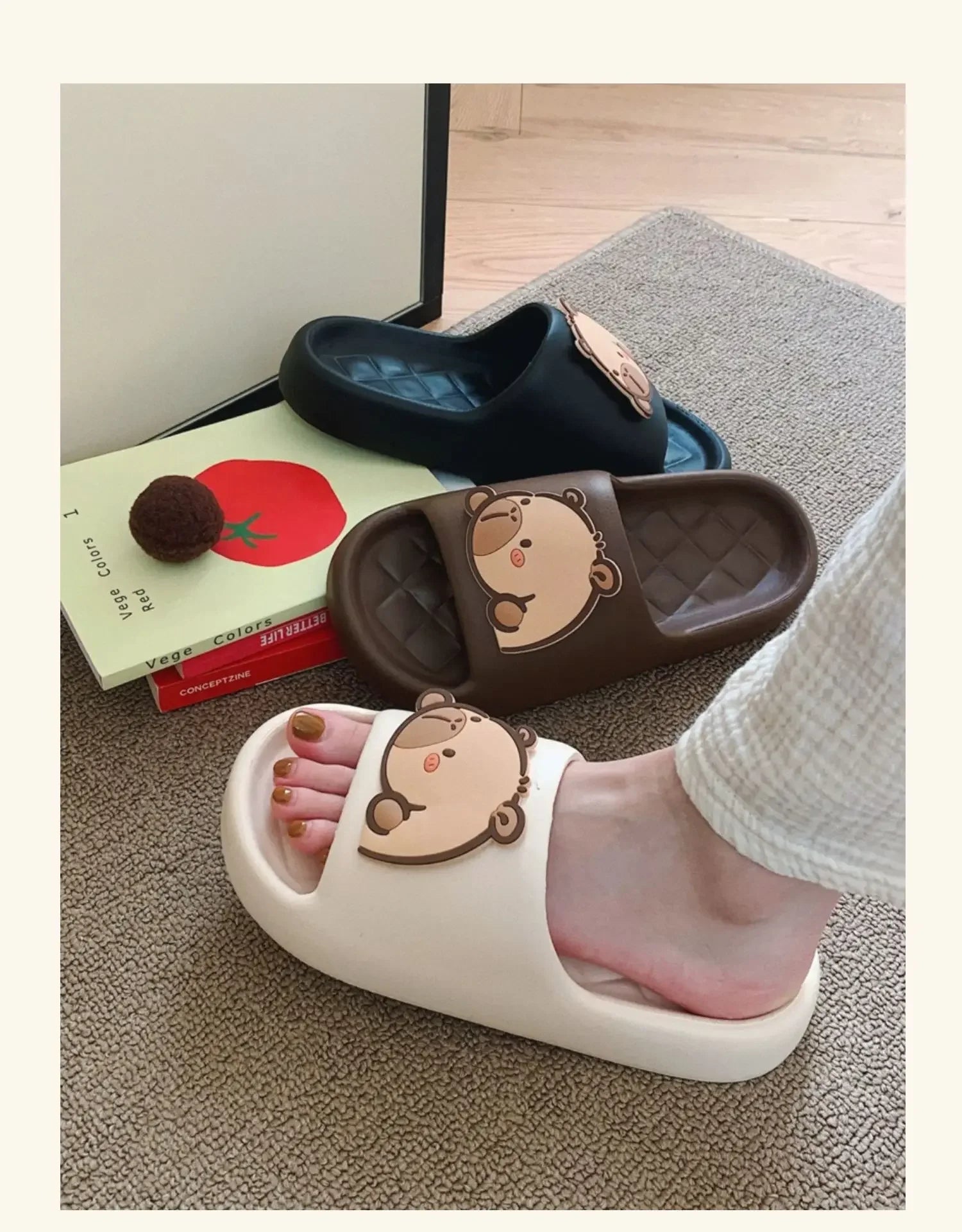 Dép Nữ Kapibara Mây Dễ Thương Đi Biển Nhà êm