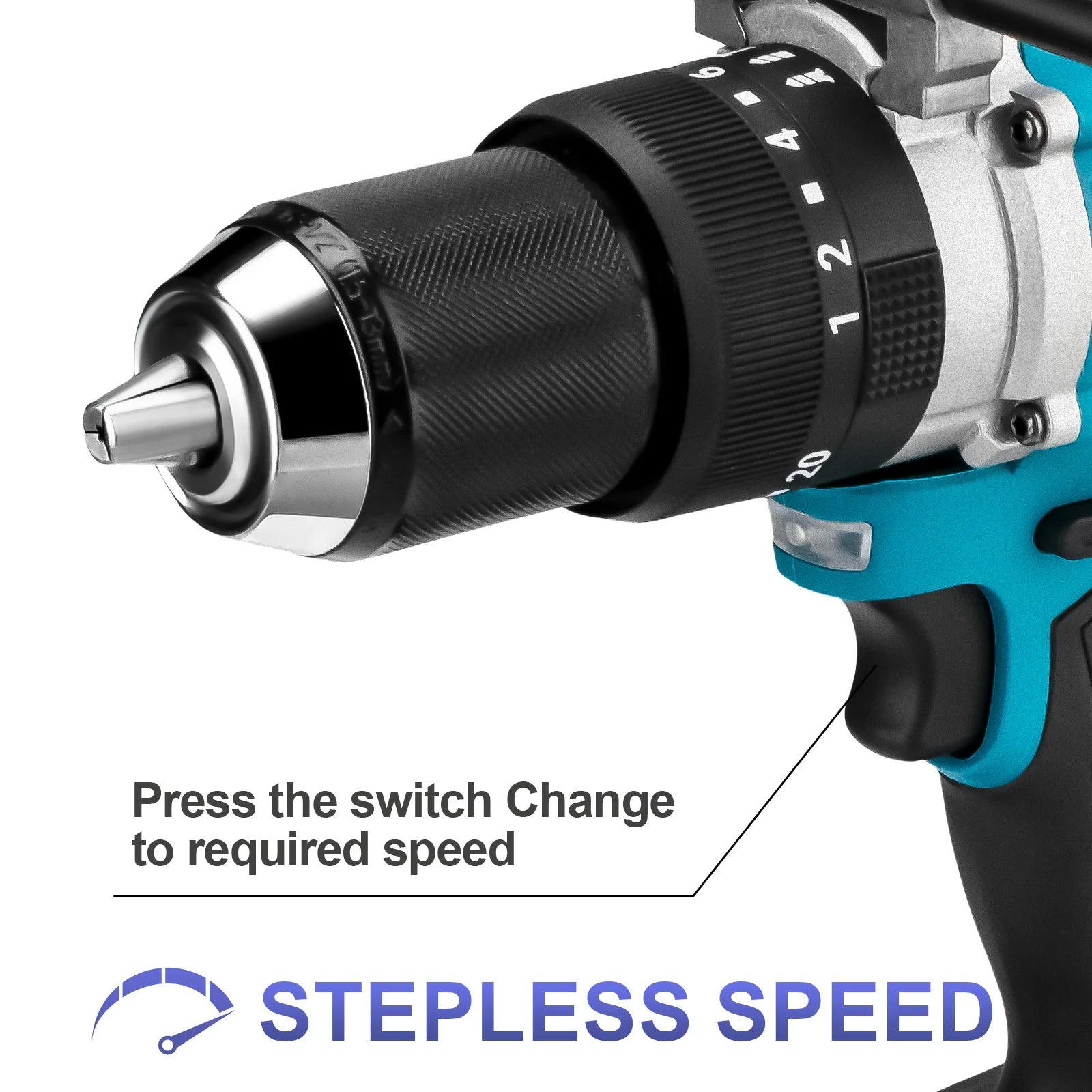 650NM 13MM Brushless Electric Drill 20+3 Torque Cordless Impact Drill Hammer Electric Screwdriver For Makita 18V Battery