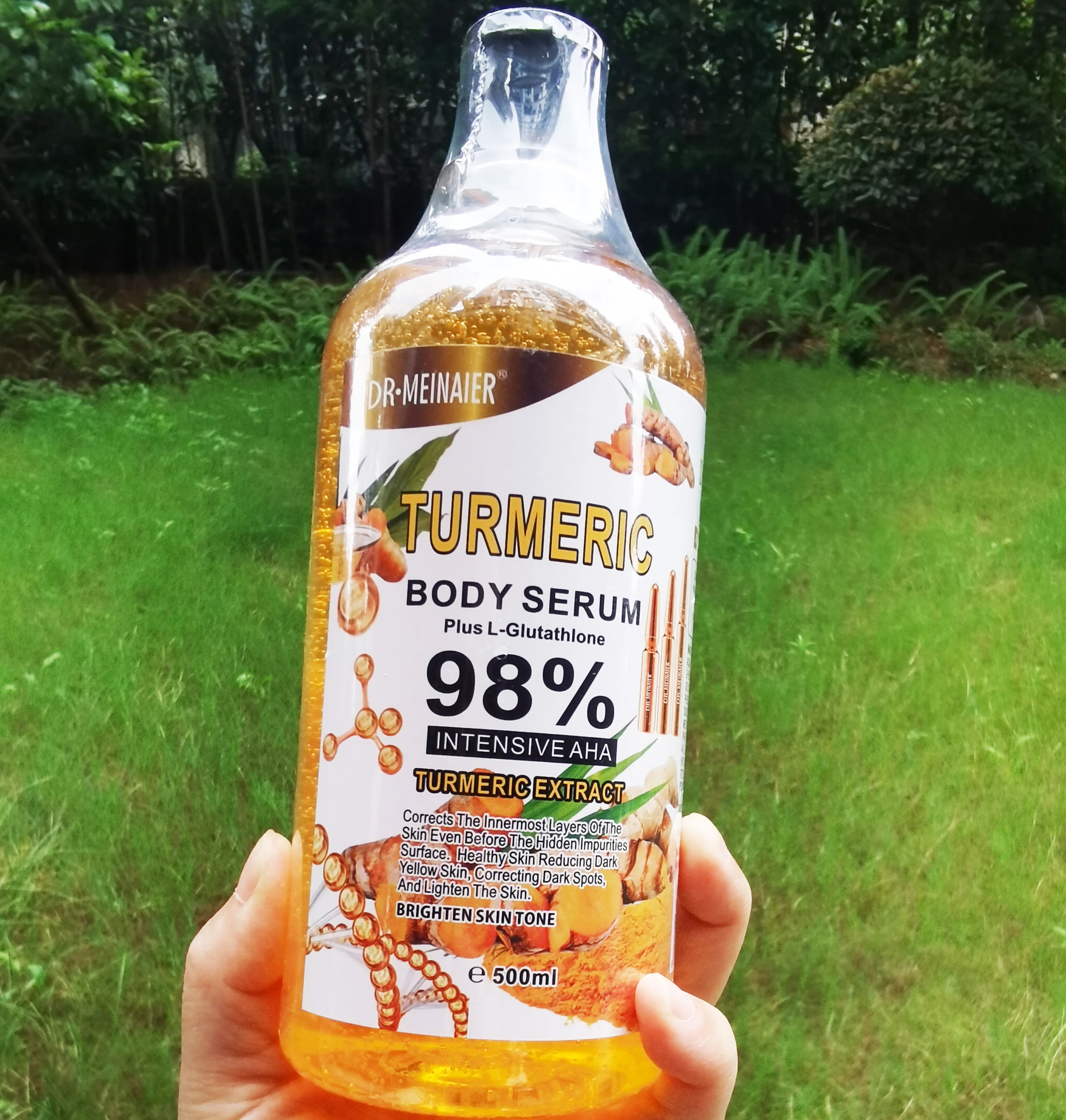 Super 500ml Turmeric Serum for Face &amp; Body Skin Brightening Serum for Dark Spots - Turmeric Facial Repair Serum Cleanses Skin