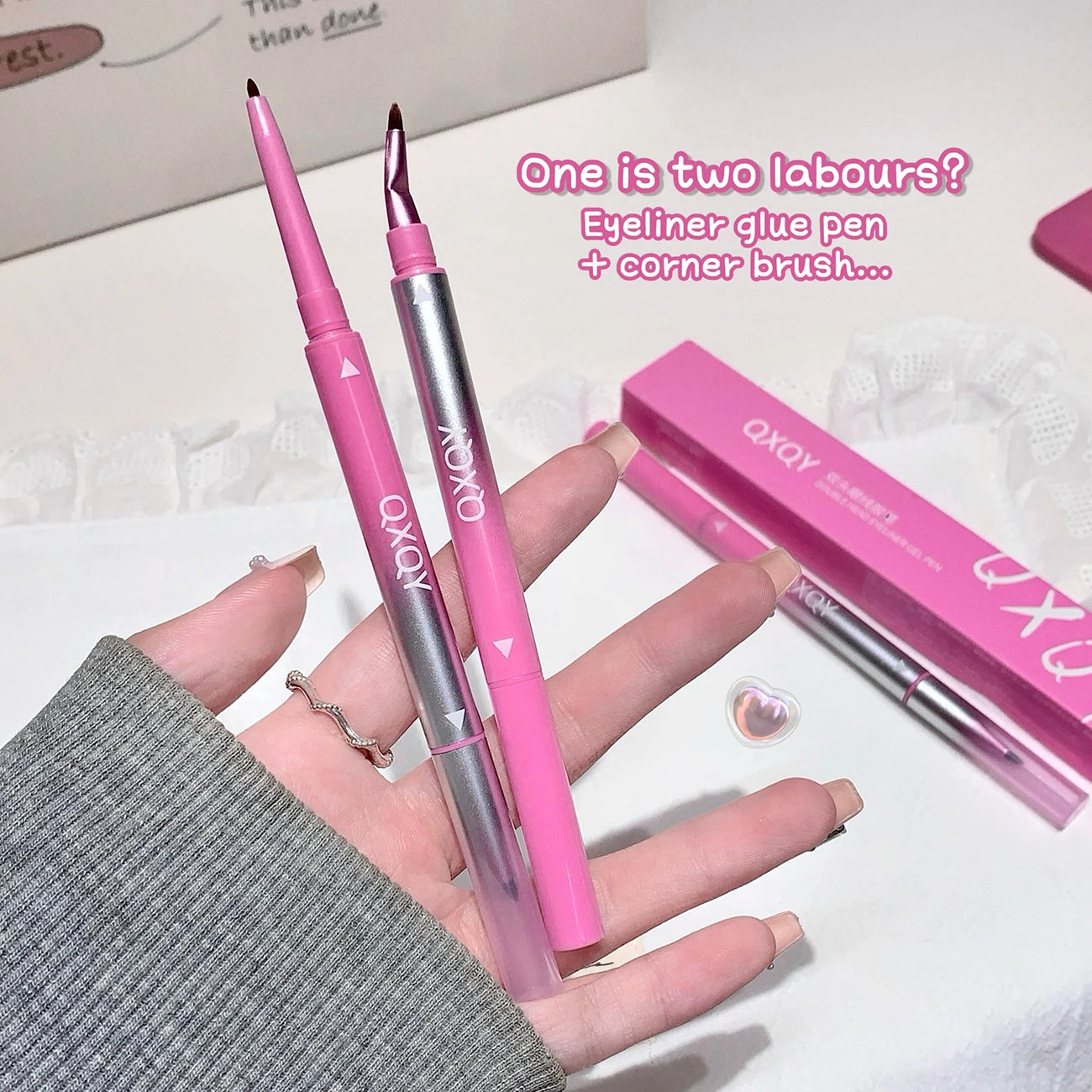 Dual-Ended Eyeliner - Smooth, Long-Lasting, Easy to Use for Beginners