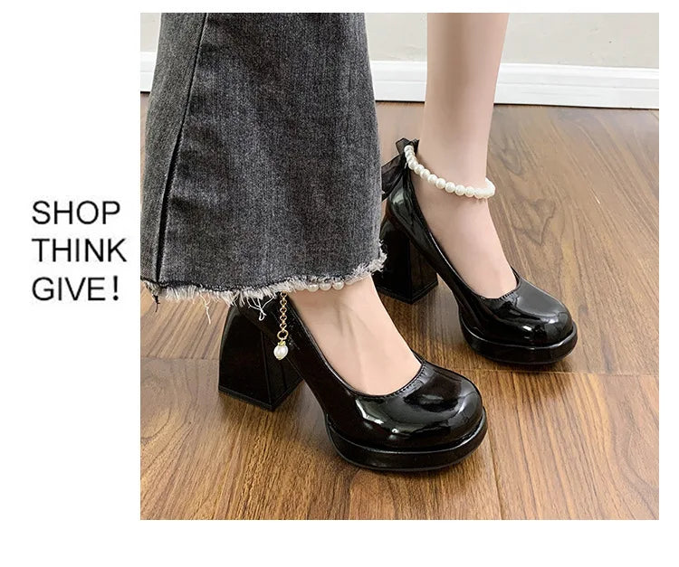 Giày Cao Gót Nữ Sang Trọng Nơ Lụa Dự Tiệc Cưới