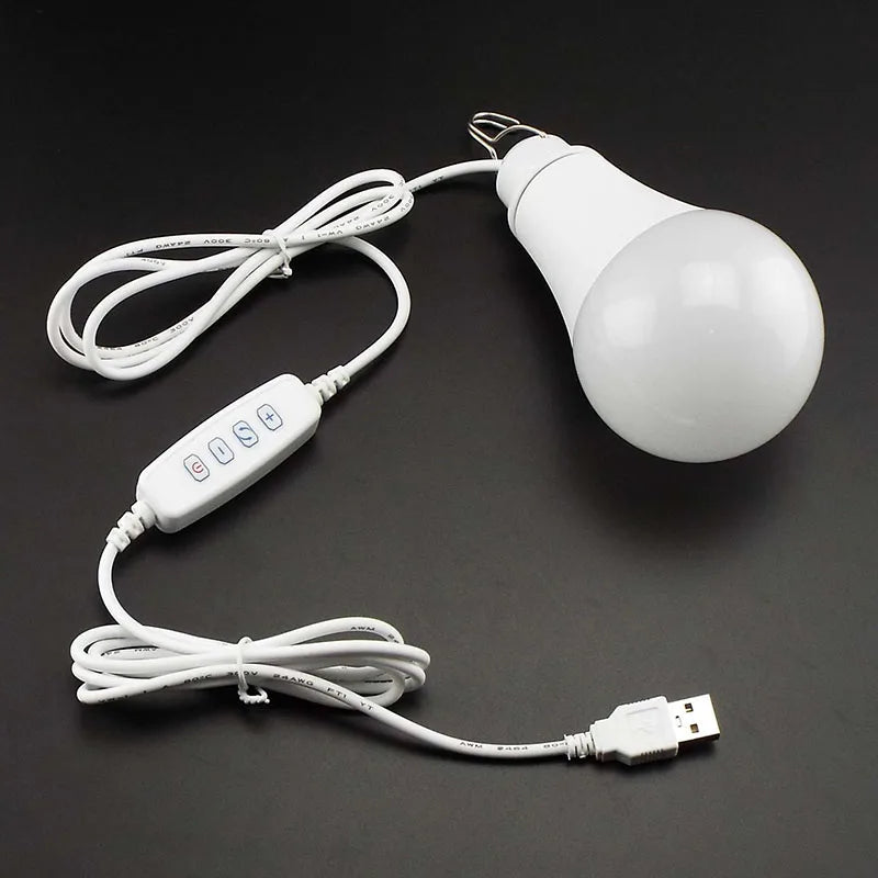 USB LED Bulb Energy Saving, Easy to Carry, Bright Changing