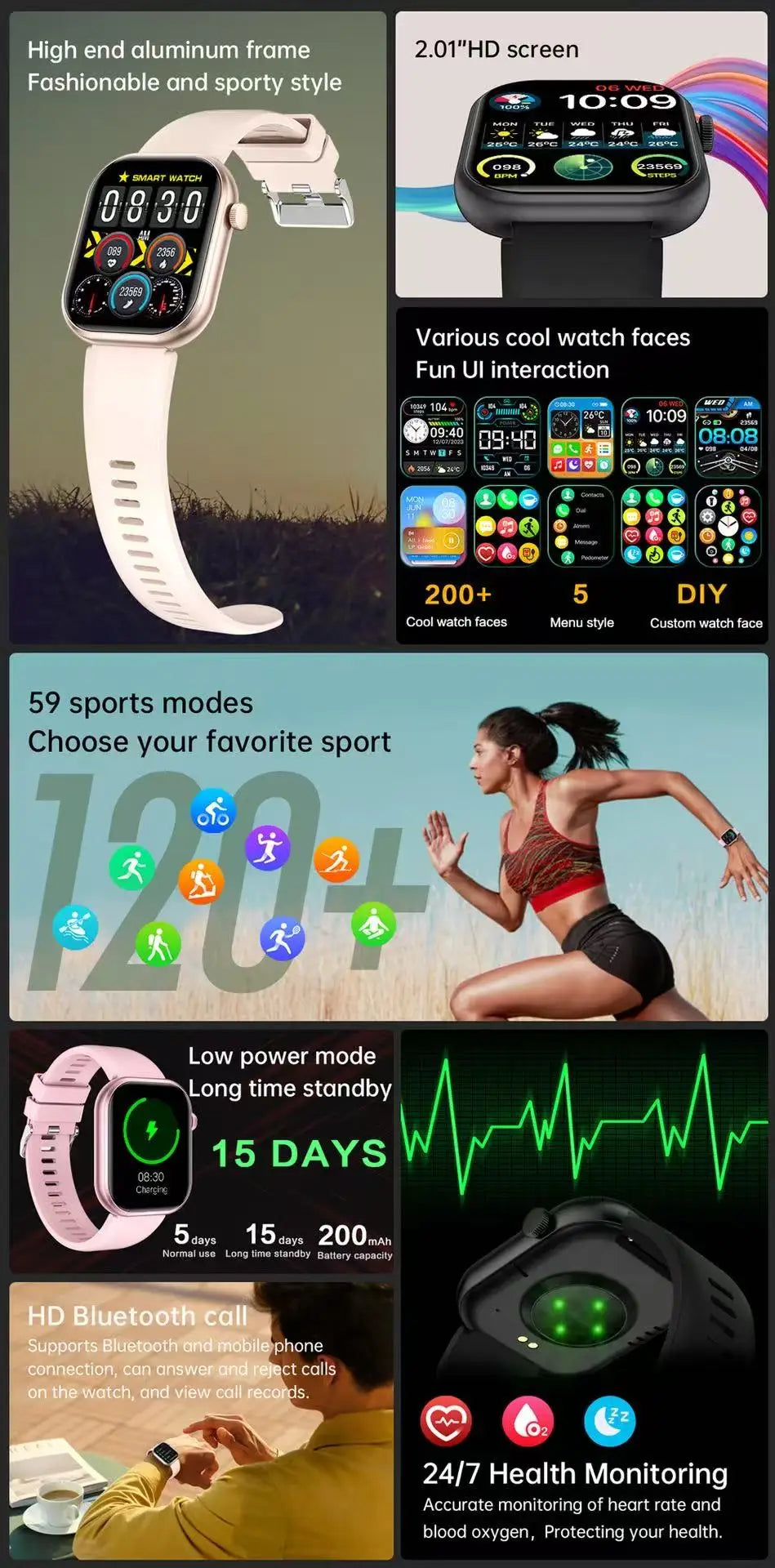 Đồng Hồ Thông Minh 10S AMOLED NFC GPS Chống Nước