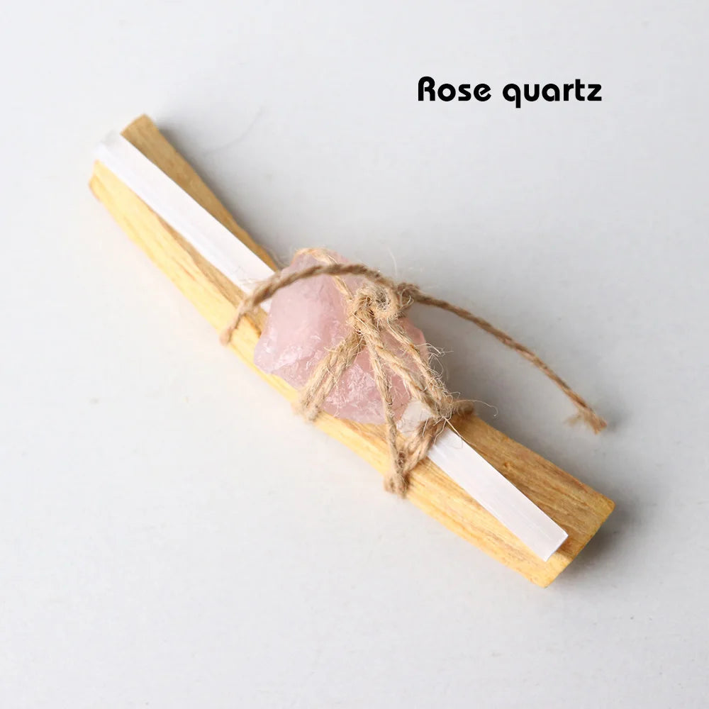 Peruvian Natural Stone Set Combined With Hemp Rope &amp; Gypsum