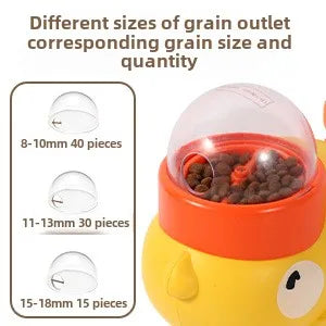 Pet Snack Feeder Dog Cat Food Dispenser Automatic Feeder Puppy Cartoon Duck Design Used to Train Dogs Accessories Cats Suppl - Daisan Mart