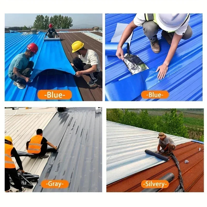 PVC Anti-aging Material Waterproof Tape for Metal & Wave Tile Roof Wall Cracks UV & Heat Resistant Durable Roof Repair Tape