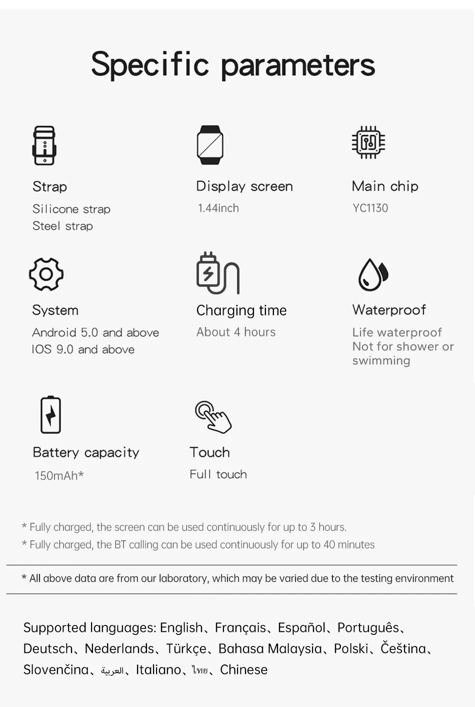 Đồng hồ thông minh GPS Thể thao Cảm ứng Bluetooth