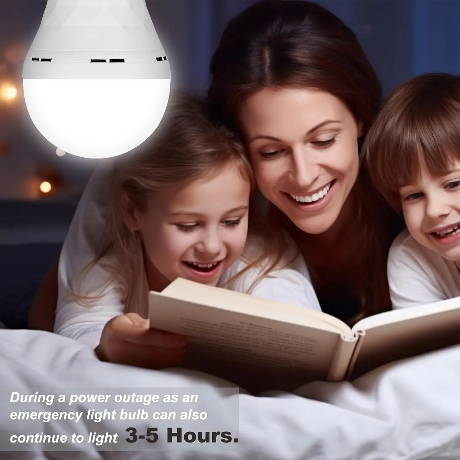 E27 USB Rechargeable LED Bulb Touch, Light Adjustment