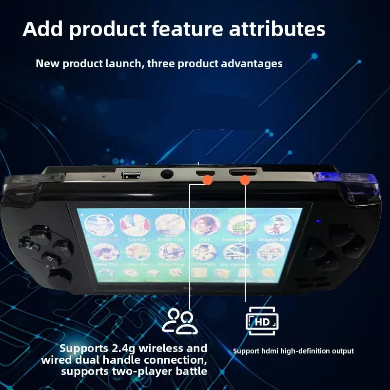 Máy chơi game X6 Pro - Màn 4.3, 8GB, Hỗ trợ GBA - Daisan Mart