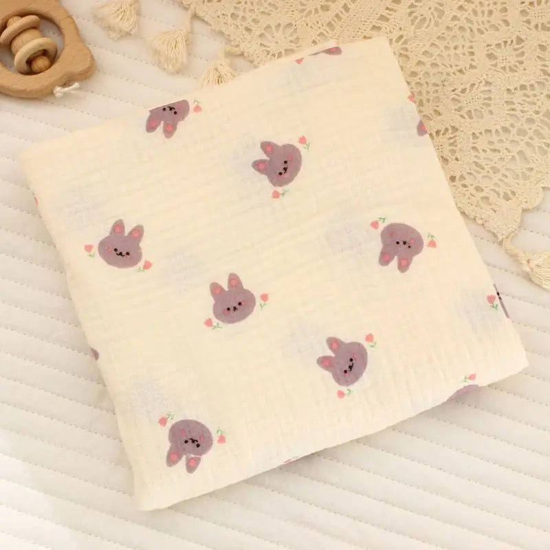 Multi-Purpose Cotton Muslin Newborn Baby Swaddle Blanket For Mother And Baby