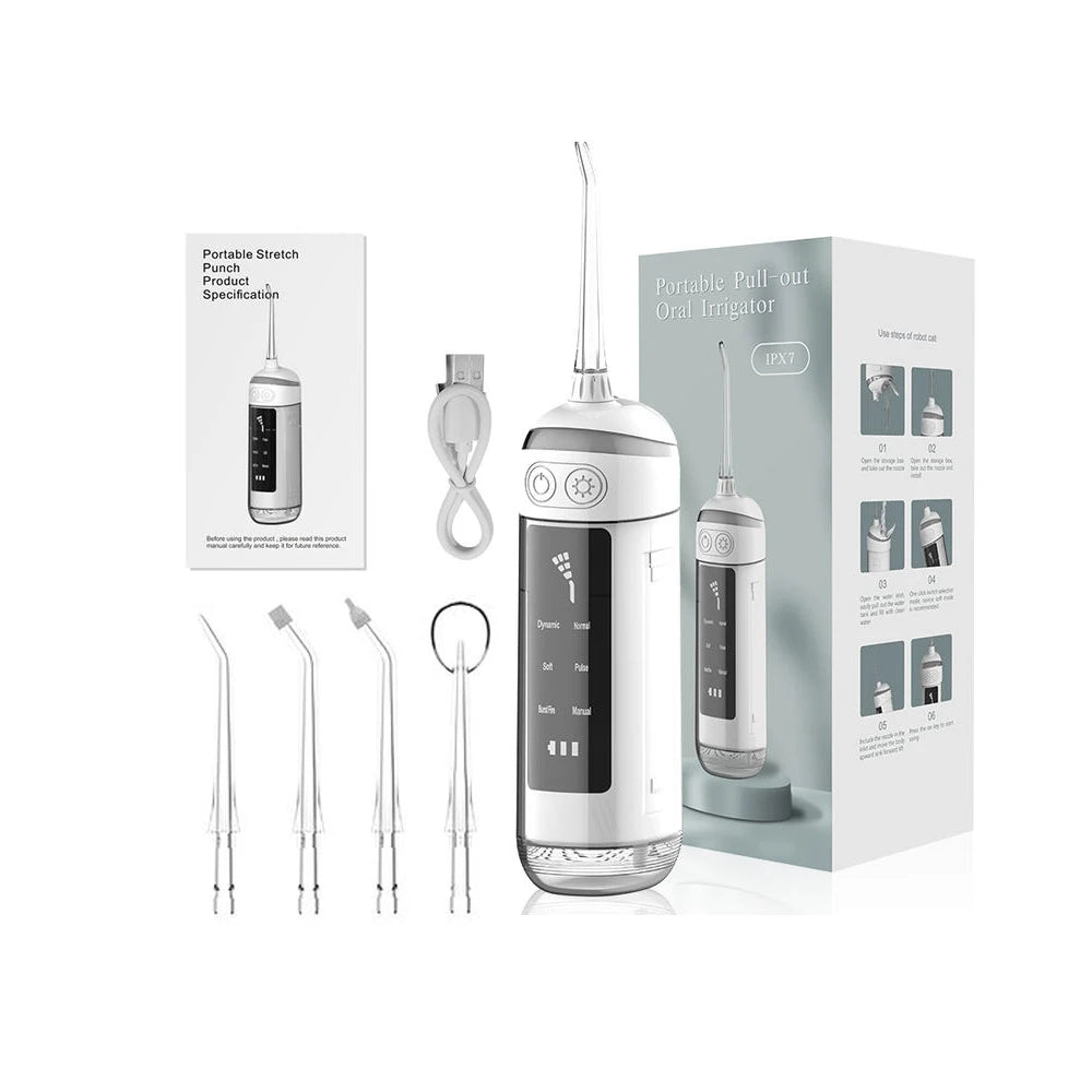Máy Tăm Nước 6 Chế Độ Sạc IPX7 Làm Sạch Răng - Daisan Mart