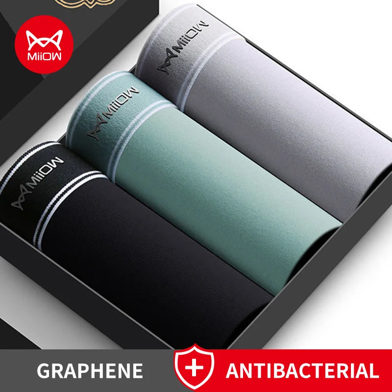 MiiOW Men's Underwear Antibacterial Breathable Cotton