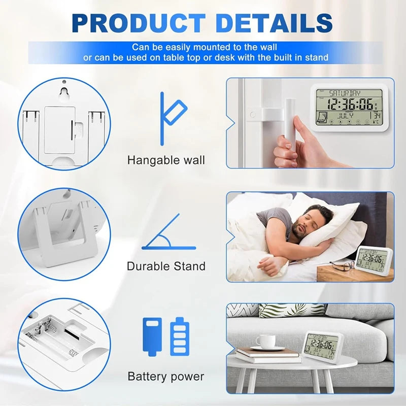 Đồng Hồ Treo Tường Số 8 Inch Đa Năng Văn Phòng Nhà