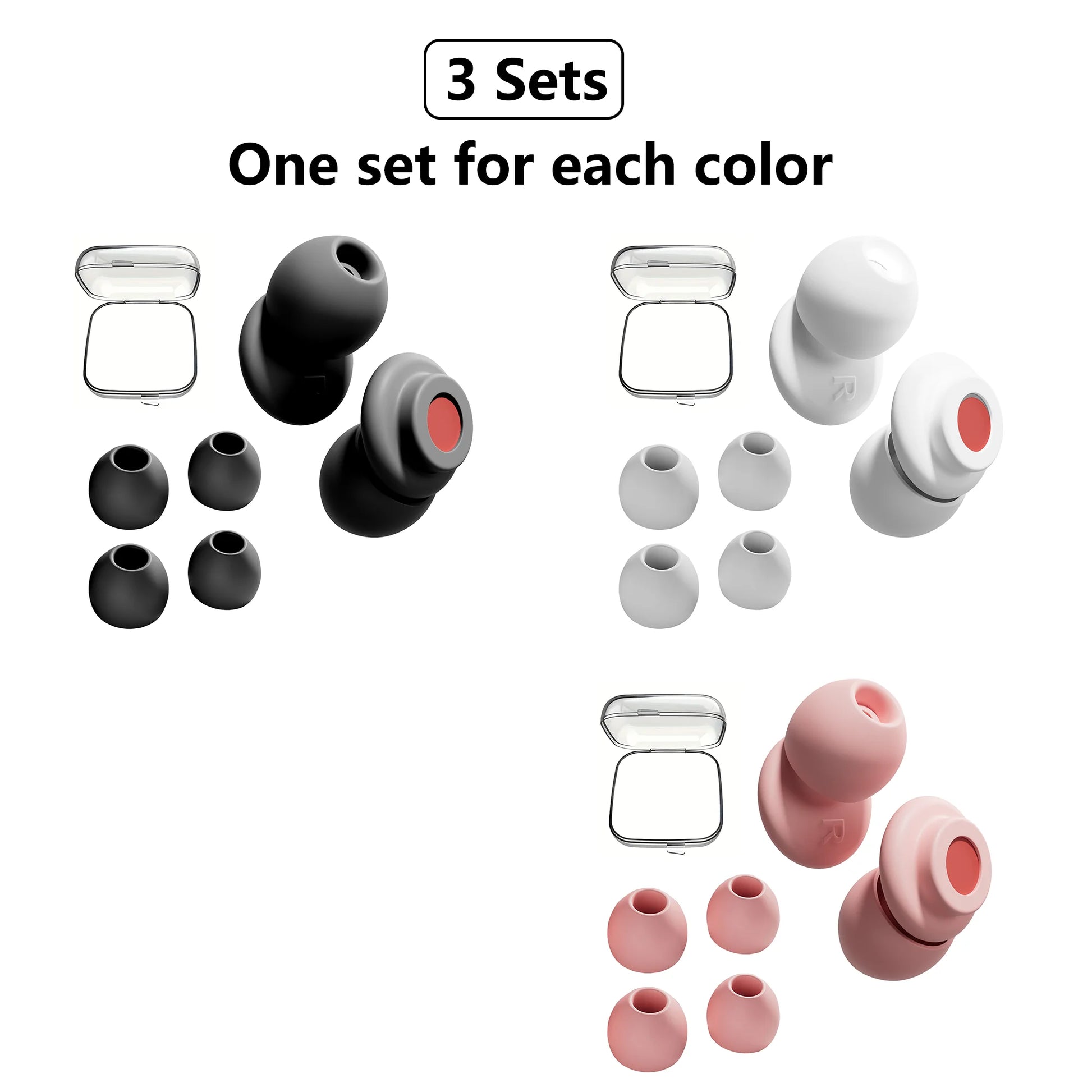 Nút Tai Silicone HUAK – Giảm Ồn, Ngủ Ngon, Tái Sử Dụng - Daisan Mart