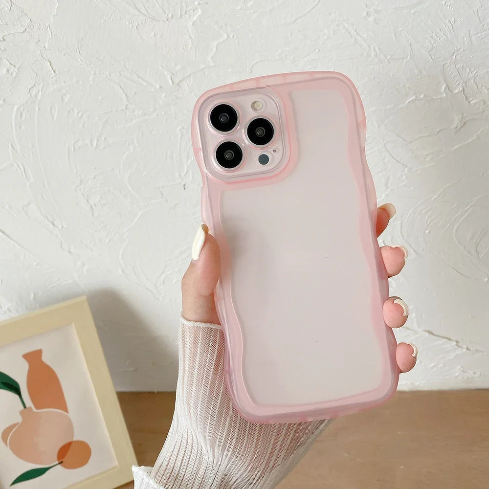 Cute Transparent Ripple Case For iPhone