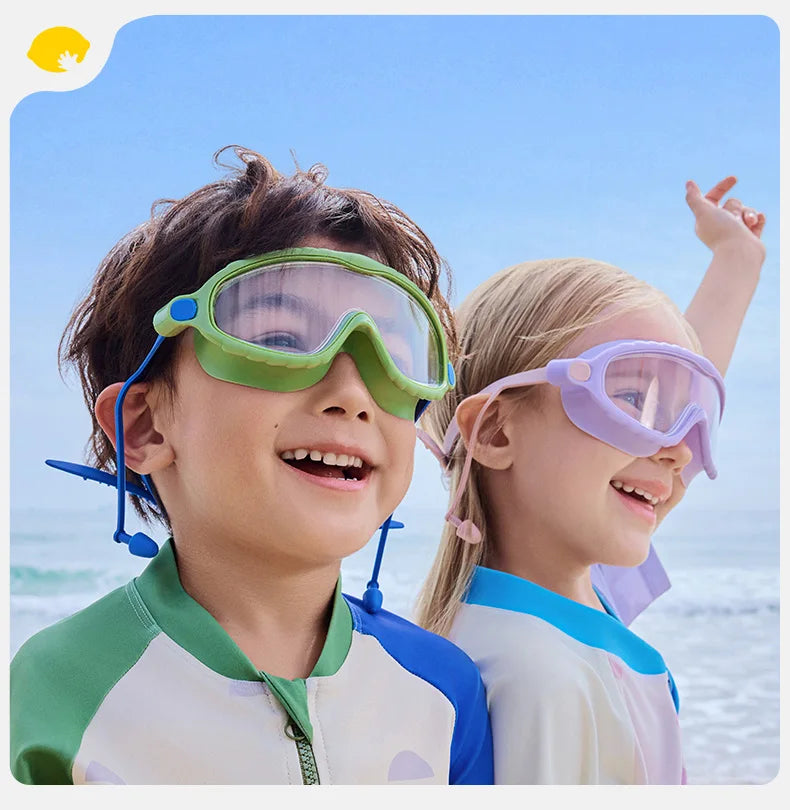 Kính bơi trẻ em chống mờ, chống tia UV kèm nút tai