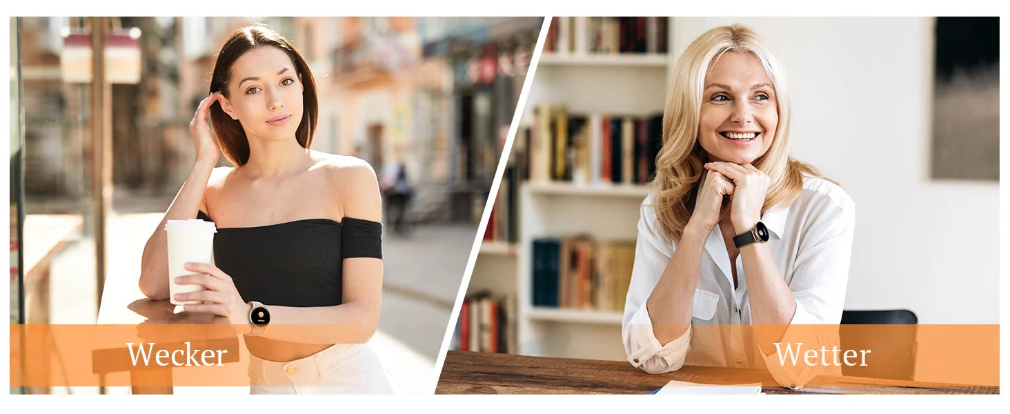 Black Gold Women's Smartwatch - Comprehensive Health