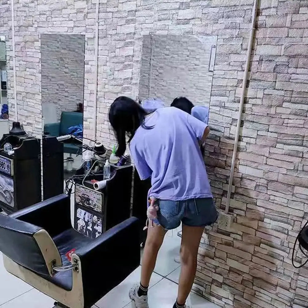 Giấy Dán Tường 3D Giả Gạch Chống Thấm Tự Dán