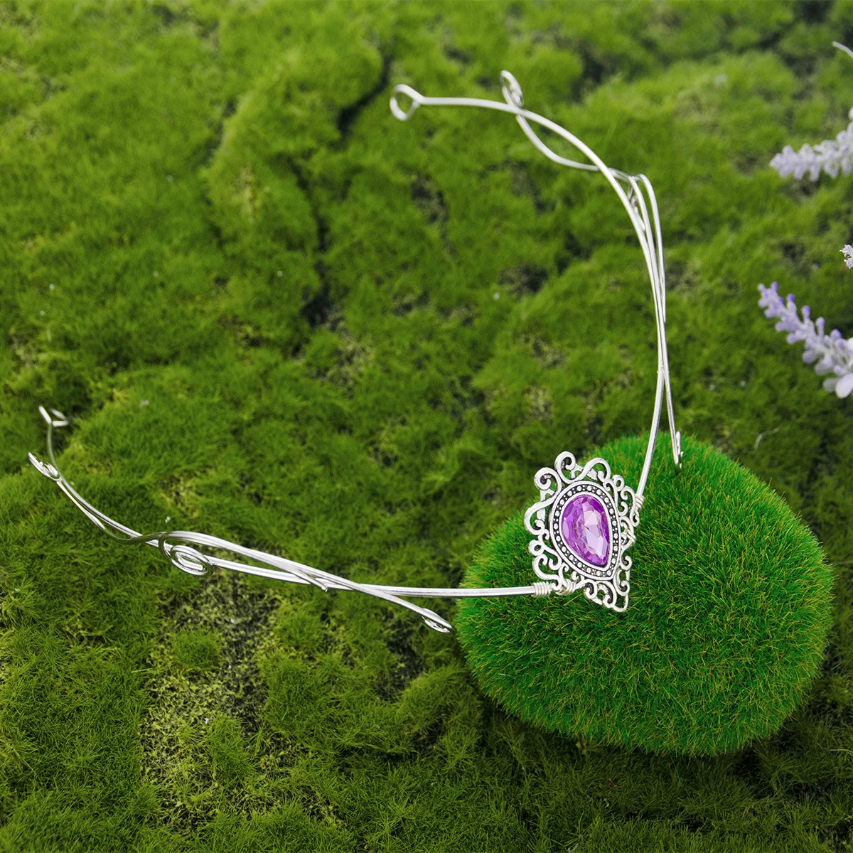 Vương Miện Tiên Rừng Tóc Nữ Pha Lê Tua Rua