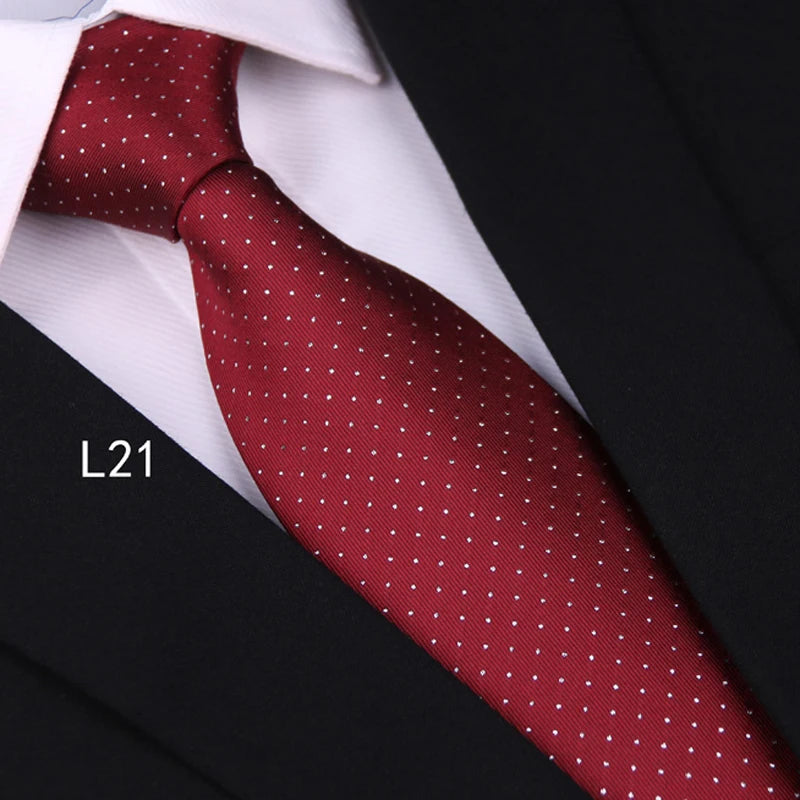 Cà Vạt Lụa Tơ Tằm Nam Cao Cấp Họa Tiết Sọc 8CM