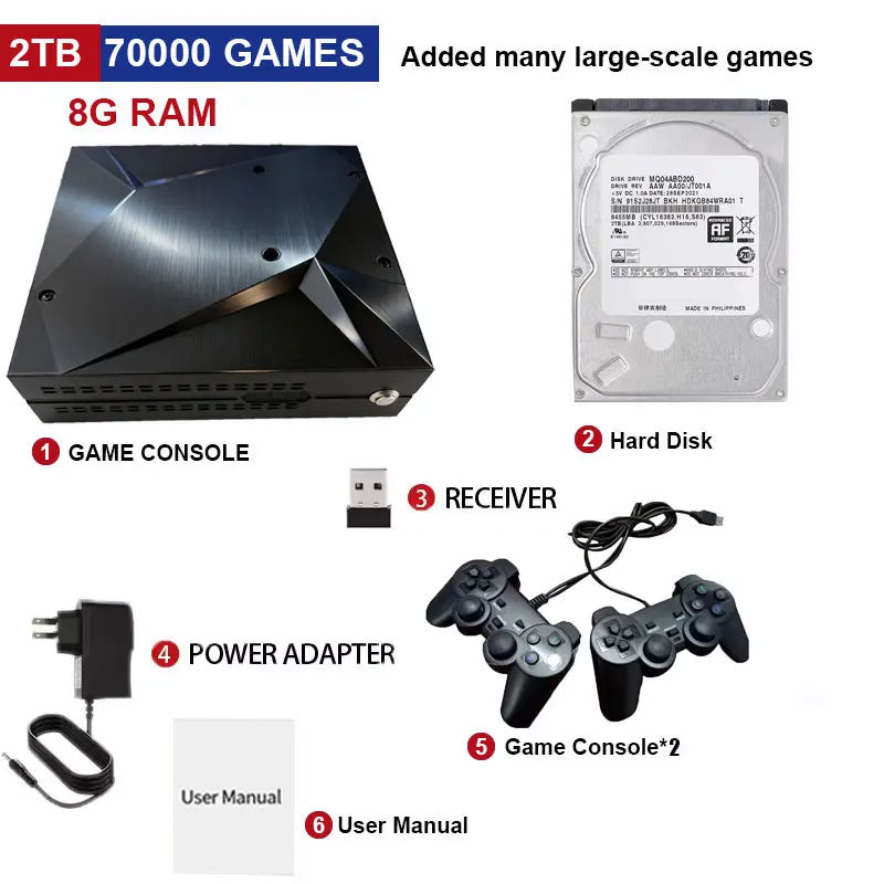 Máy chơi game Pico8 2TB - 70,000+ trò chơi, quà cho bé - Daisan Mart