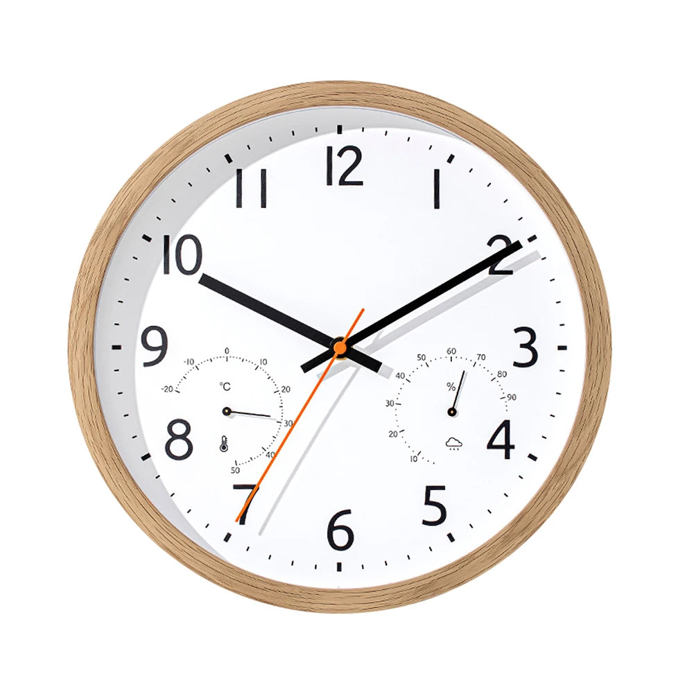 Đồng Hồ Treo Tường Tiện Ích Không Tích Tắc 12in