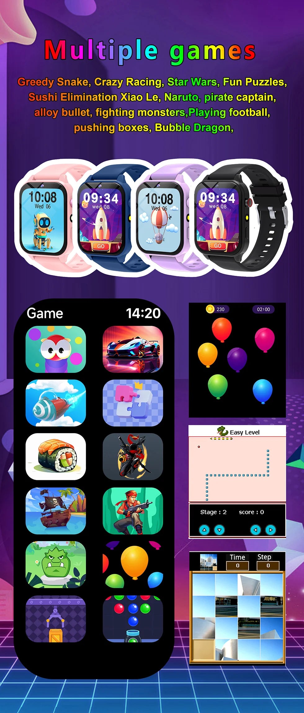 Đồng Hồ Thông Minh Trẻ Em 2025 Màn Hình Cảm Ứng HD