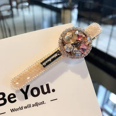 Luxurious Korean Rhinestone Hair Clips for Women