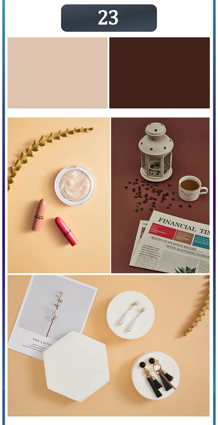 Photography Backdrops Wallpaper 57*87cm 2sides Solid Color Photo Background Props for Photo Studio Newborn Product Photographic