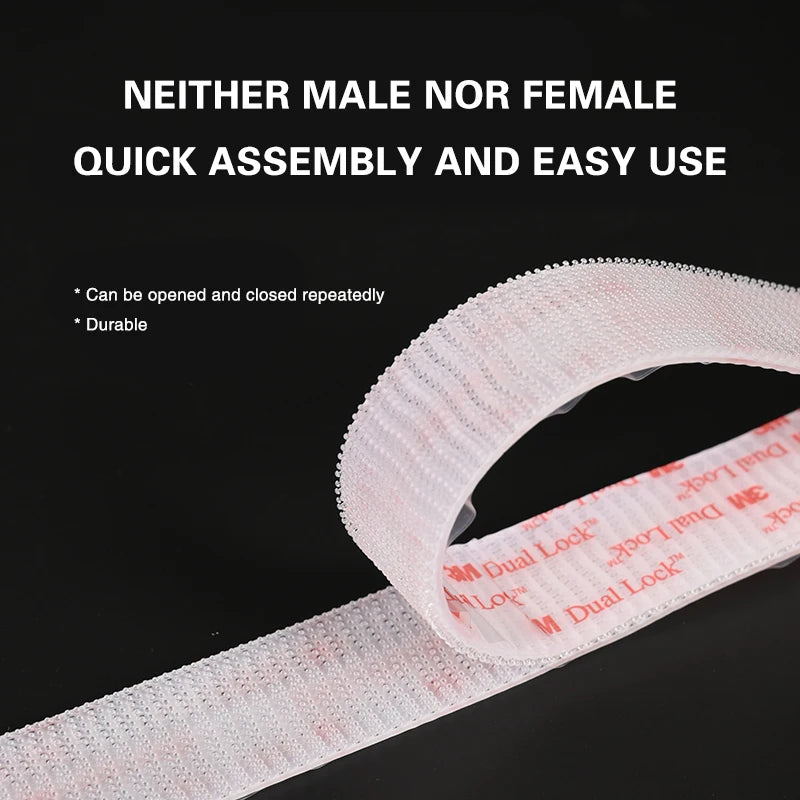 3M Dual Lock Sj3560 Clear Reclosable Fastener Adhesive Tape Type 250 Transparent Mushroom Fastener Adhesive Tape - Daisan Mart