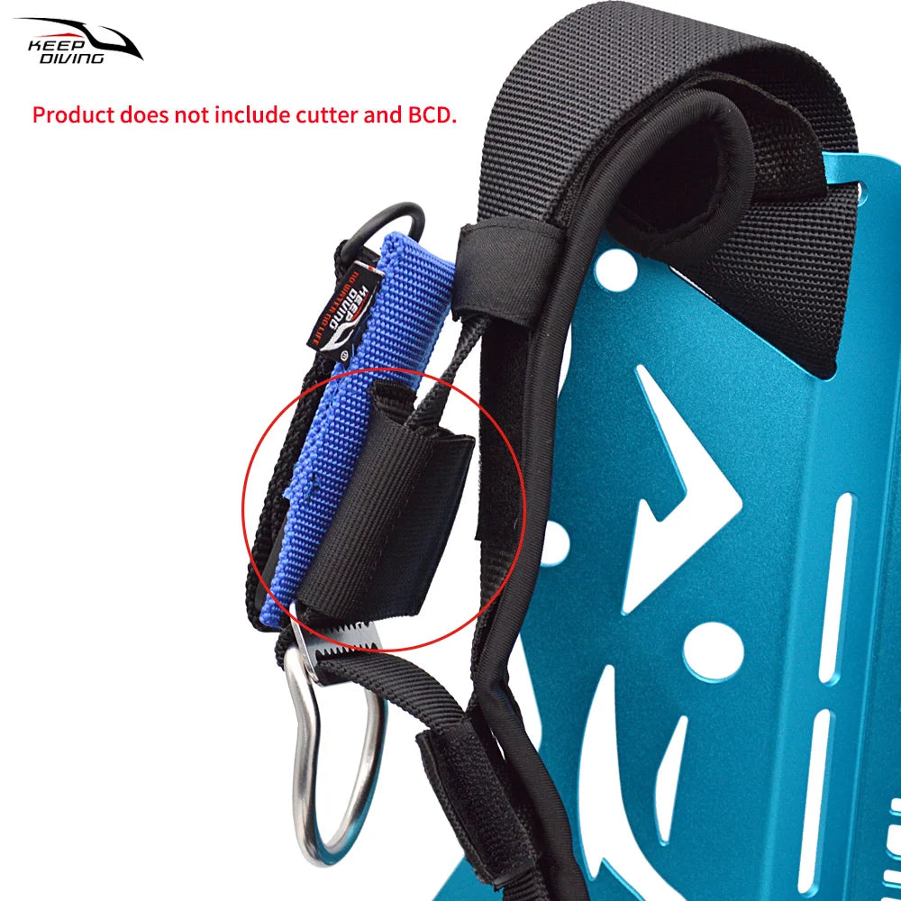 Scuba Diving Hook and Loop Fastener Fixed Strap Underwater Cutting Special Knife Anti-lost Ring Fix The Cutter On The Diving BCD