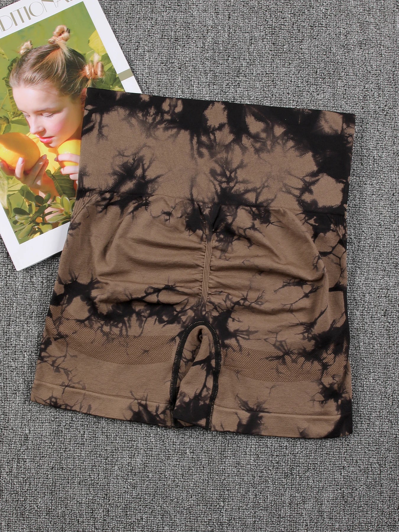 Women's Tie Dye High Waisted Sports Shorts