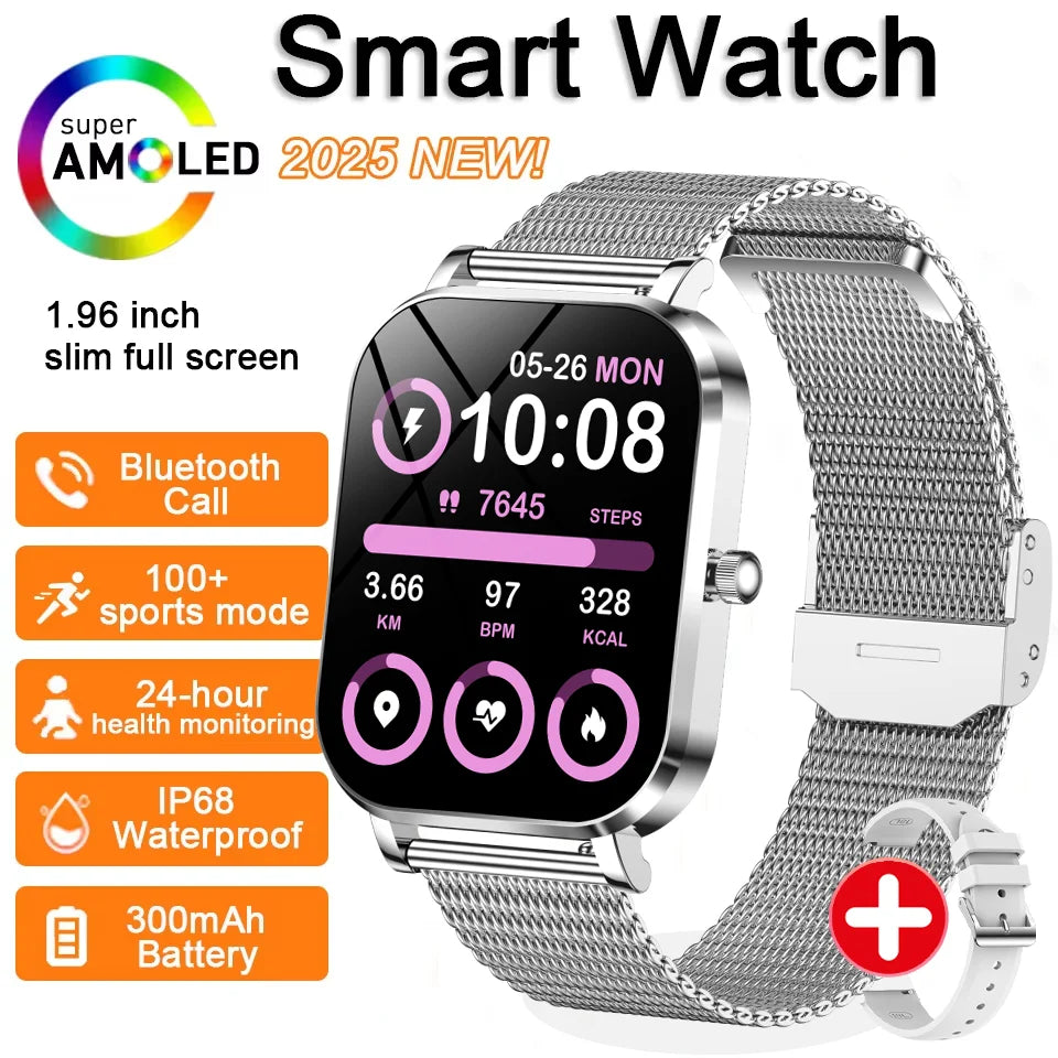 Đồng Hồ Thông Minh Nữ 2025 Cảm Ứng Gọi Bluetooth