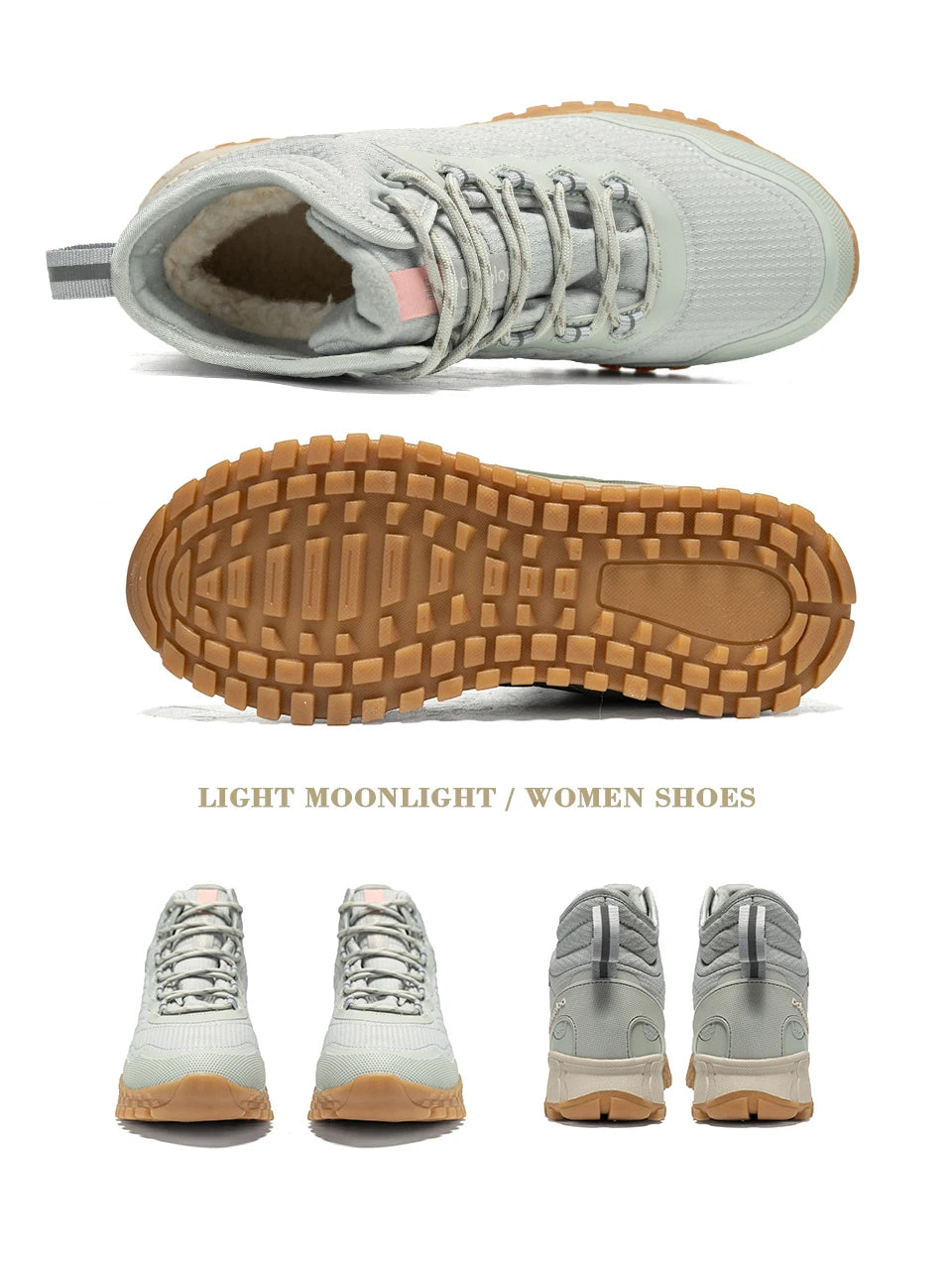 Giày Boot Nữ Baasploa Lót Lông Ấm Chống Trượt, Chống Nước