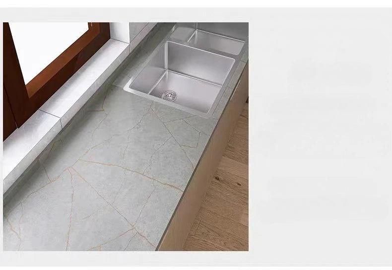 Decal Đá Cẩm Thạch Chống Thấm Dán Tủ Bếp 50cm