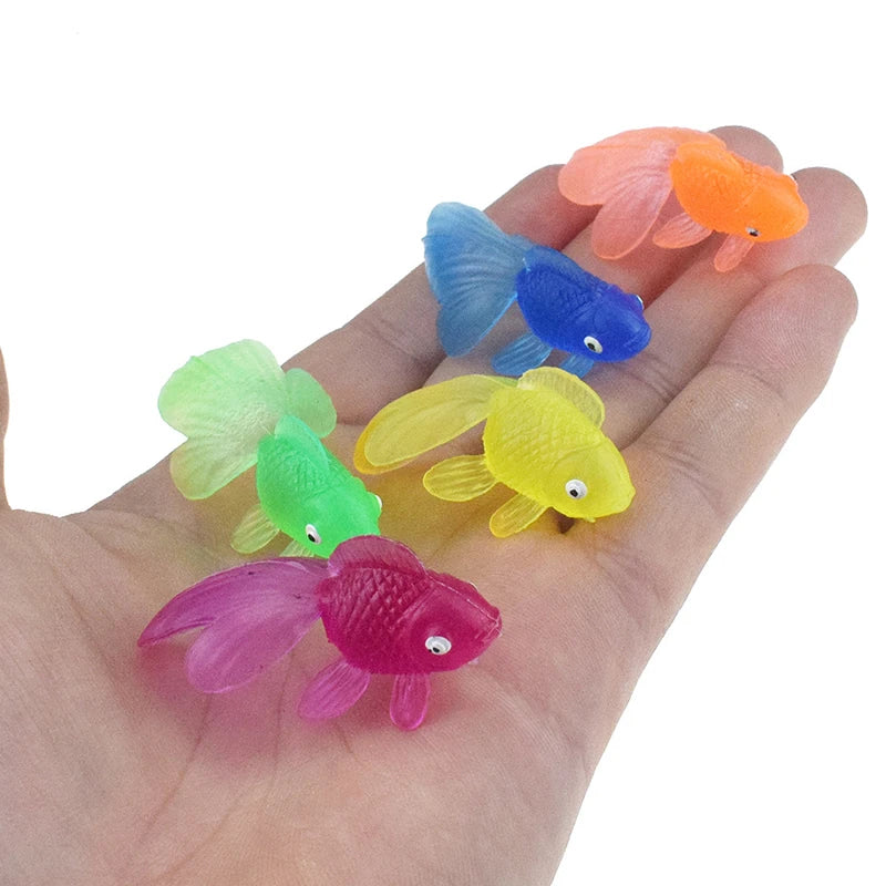 Simulated Goldfish/Gemstone Plastic Summer Pool Decoration Fishing Accessory Diving Prop Entertainment Water Play Equipment TMZ