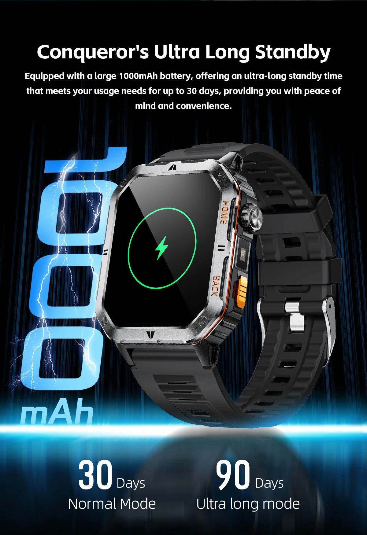 New GPS Smart Watch 2.01"inch Ultra HD Display Built-in GPS Compass Make/Receive Phone Calls 1000mAh Battery Braceletes Original