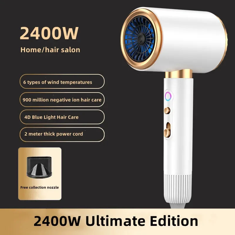 Professional 2400W Hair Dryer 2025 Super Quiet