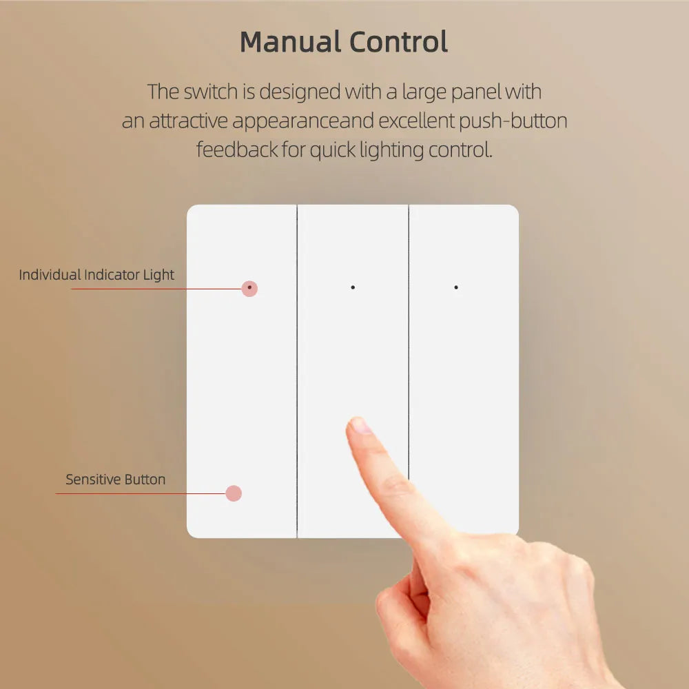 Dawnjoy Zigbee Smart Switch 1/2/3 Gang