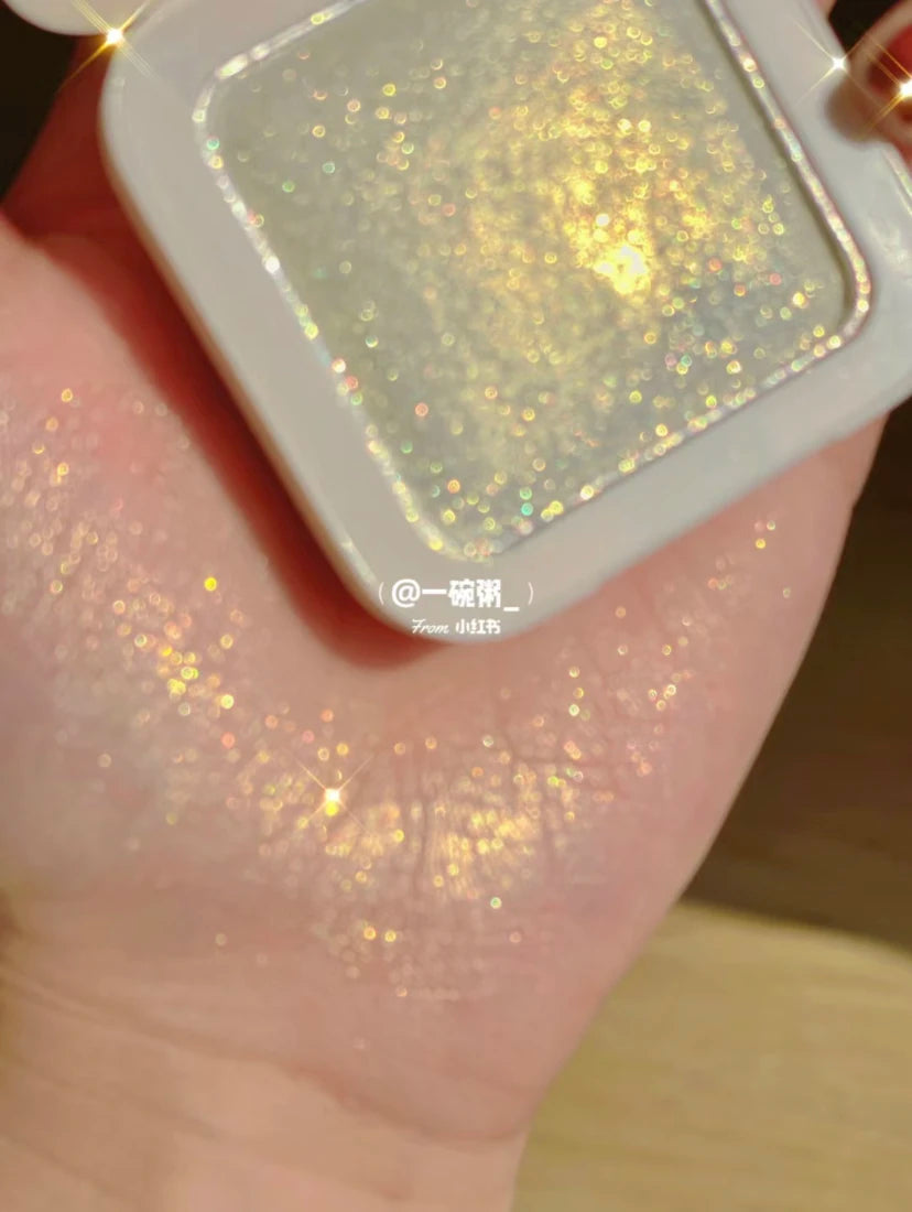 GOGOTALES Single Highlight Contour Pearl Chameleon Highgloss Brightening Longlasting Easy Repair Volume Flash Powder Face Makeup