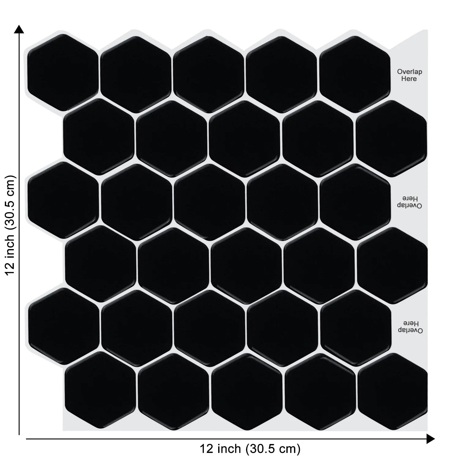 Vividtiles 3D Vinyl Waterproof Kitchen Backsplash Wall Sticker Peel and Stick Wallpaper Premium Strong Ahesive Tile Decals