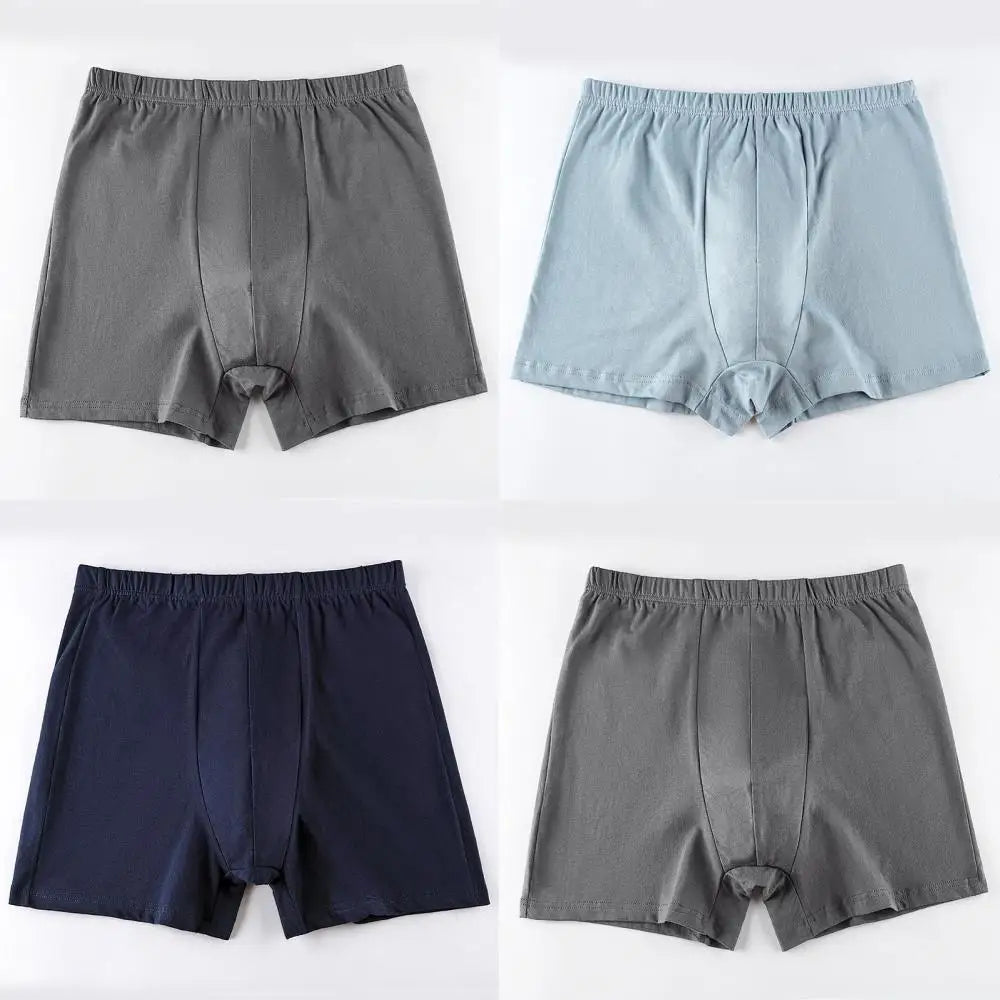 Men's breathable cotton underwear large size 4 pieces