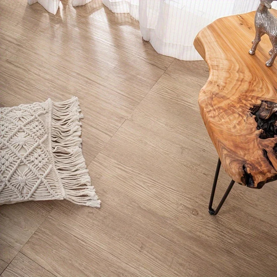 Self-adhesive Wood Grain Floor Stickers Peel &amp; Stick Indoor Wall and Floor Decoration Renovation Sticker Waterproof Wall Sticker